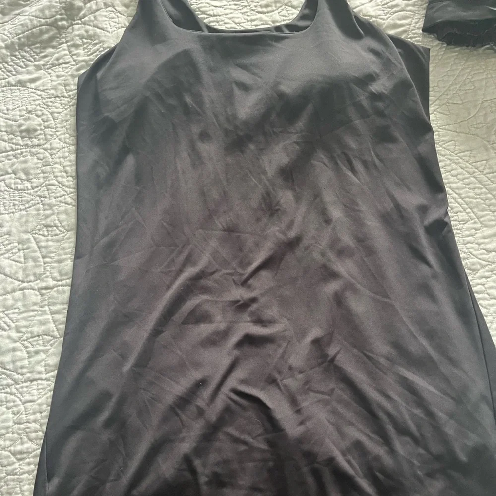 Old Navy Active PowerSoft Squareneck Black Exercise Dress - Picture 6 of 7